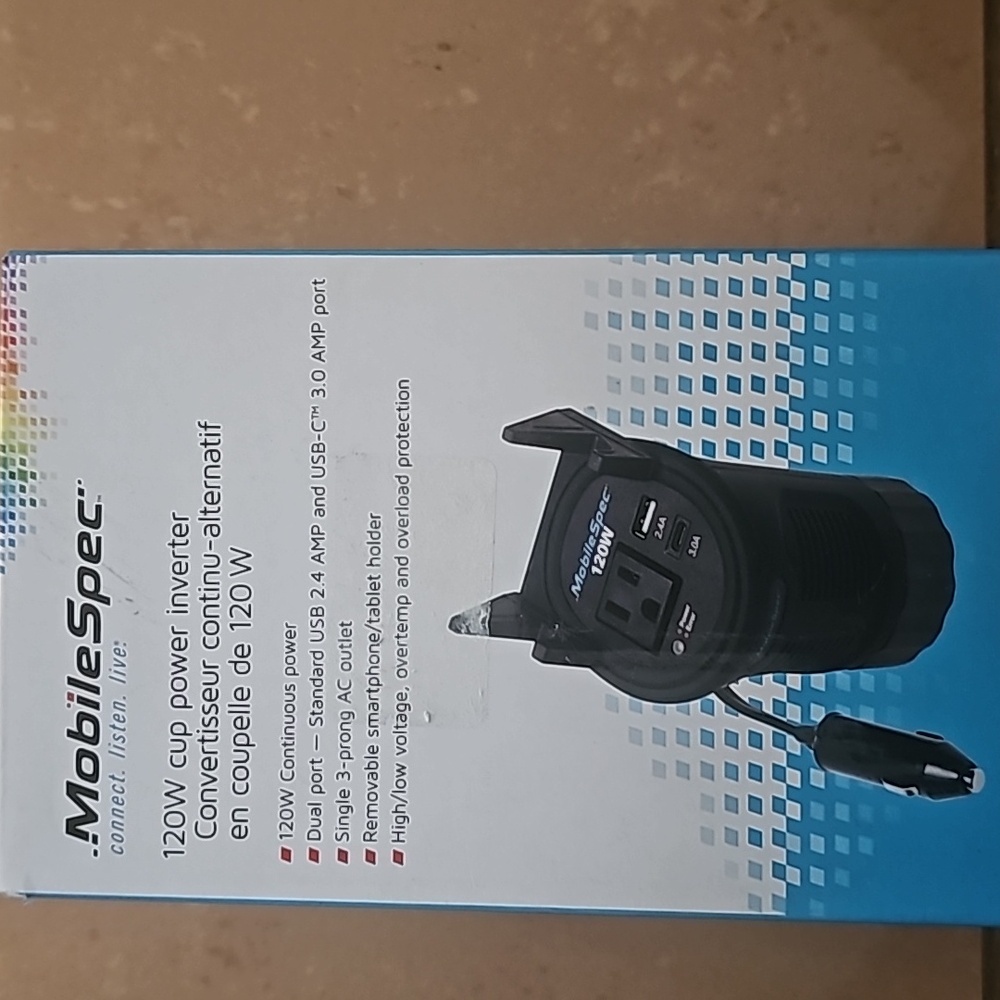 Mobile Spec 120w cup Power Inverter